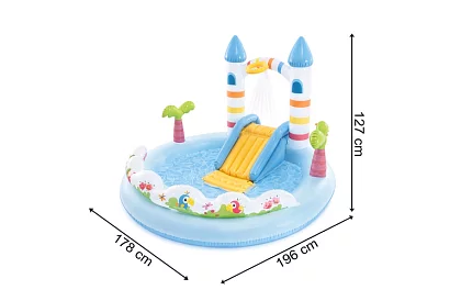 Nafukovací vodní hřiště 196x178x127 cm - Hrad I56148NP