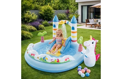 Nafukovací vodní hřiště 196x178x127 cm - Hrad I56148NP