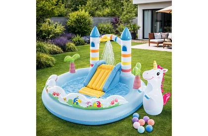 Nafukovací vodní hřiště 196x178x127 cm - Hrad I56148NP