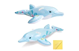 Nafukovací matrace pro děti - delfín 175 x 66 cm, 2 rukojeti, I58535NP