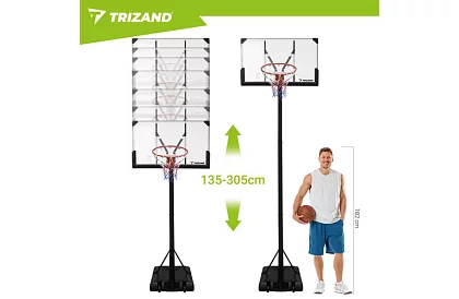 Basketbalový koš 135- 305 cm - nastavitelný, volně stojící