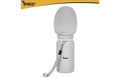 Skládací láhev s miskou - cestovní láhev na vodu 550 ml