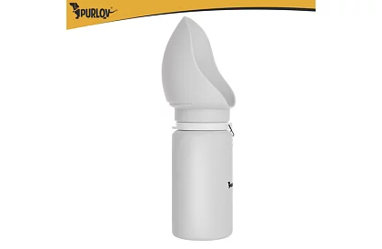 Skládací láhev s miskou - cestovní láhev na vodu 550 ml