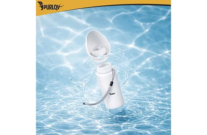 Skládací láhev s miskou - cestovní láhev na vodu 550 ml