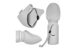 Skládací láhev s miskou - cestovní láhev na vodu 550 ml