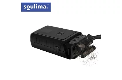 Holicí strojek na vousy s LED displejem - USB-C, 2 planžety, 2 břity, pouzdro