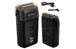 Holicí strojek na vousy s LED displejem - USB-C, 2 planžety, 2 břity, pouzdro