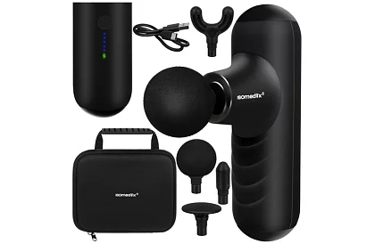 Kompaktní masážní pistole 5 režimů - Dobíjecí 2 x 2500 mAh