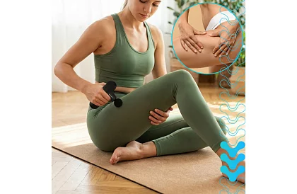 Kompaktní masážní pistole 5 režimů - Dobíjecí 2 x 2500 mAh