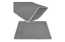Podložka před kočičí toaletu zadržující nečistoty 75 x 55 cm - šedá