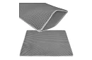 Podložka před kočičí toaletu zadržující nečistoty 75 x 55 cm - šedá