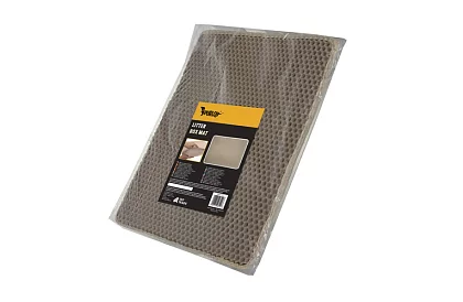 Podložka před kočičí toaletu zadržující nečistoty 75 x 55 cm – béžová