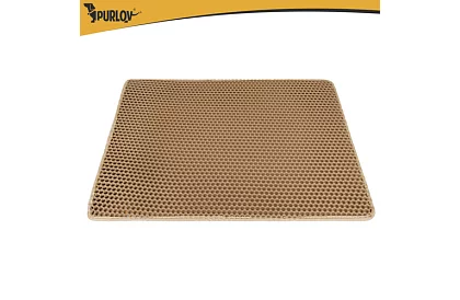 Podložka před kočičí toaletu zadržující nečistoty 75 x 55 cm – béžová