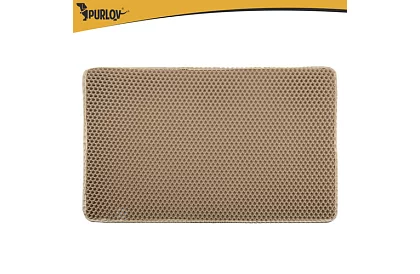 Podložka před kočičí toaletu zadržující nečistoty 75 x 55 cm – béžová