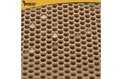 Podložka před kočičí toaletu zadržující nečistoty 75 x 55 cm – béžová