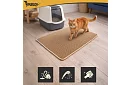 Podložka před kočičí toaletu zadržující nečistoty 75 x 55 cm – béžová