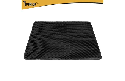 Podložka před kočičí toaletu zadržující nečistoty 75 x 55 cm - černá