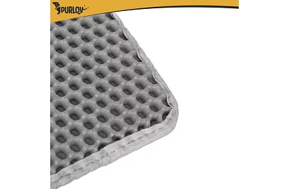 Podložka před kočičí toaletu zadržující nečistoty 60 x 45 cm – šedá