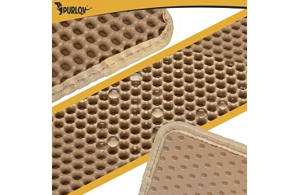 Podložka před kočičí toaletu zadržující nečistoty 60 x 45 cm – béžová