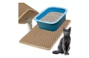 Podložka před kočičí toaletu zadržující nečistoty 60 x 45 cm – béžová