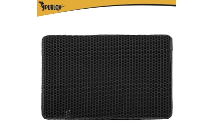 Podložka před kočičí toaletu zadržující nečistoty 60 x 45 cm – černá