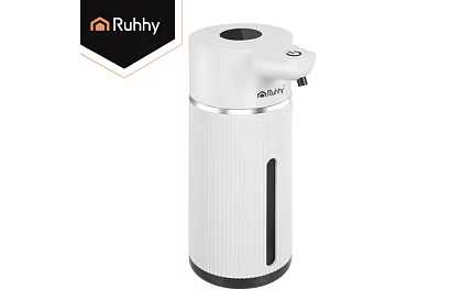 Bezdotykový automatický LCD dávkovač mýdla 420 ml - bílý