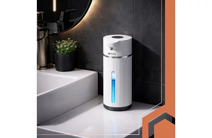 Bezdotykový automatický LCD dávkovač mýdla 420 ml - bílý