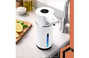 Bezdotykový automatický LCD dávkovač mýdla 420 ml - bílý