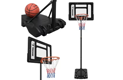 Basketbalový koš 150-259 cm + míč - nastavitelný, volně stojící