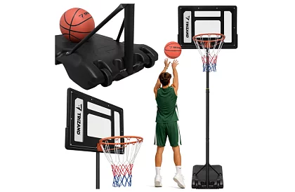 Basketbalový koš 150-259 cm + míč - nastavitelný, volně stojící