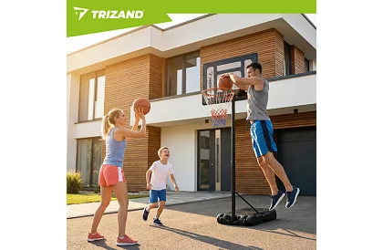 Basketbalový koš 150-259 cm + míč - nastavitelný, volně stojící