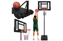 Basketbalový koš 150-259 cm + míč - nastavitelný, volně stojící