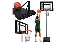 Basketbalový koš 150-259 cm + míč - nastavitelný, volně stojící