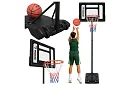 Basketbalový koš 150-259 cm + míč - nastavitelný, volně stojící