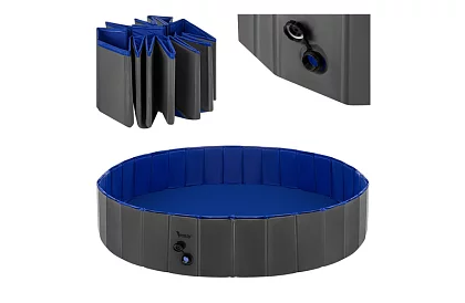Skládací bazén pro psa 600 l - 160 x 30 cm
