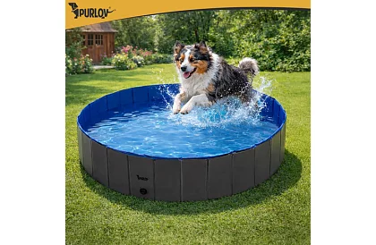 Skládací bazén pro psa 600 l - 160 x 30 cm