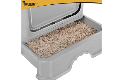 Uzavřená kočičí toaleta 50×36×38 cm se zásuvkou a lopatkou