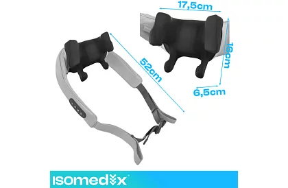 Bezdrátový masážní přístroj na krk s vyhříváním - Shiatsu 22,2 W