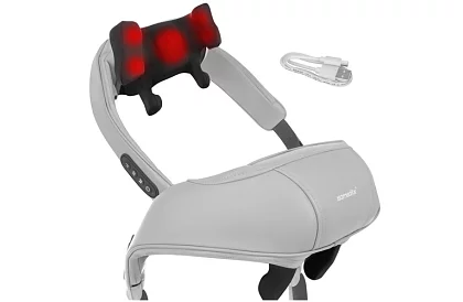 Bezdrátový masážní přístroj na krk s vyhříváním - Shiatsu 22,2 W