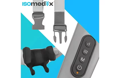 Bezdrátový masážní přístroj na krk s vyhříváním - Shiatsu 22,2 W