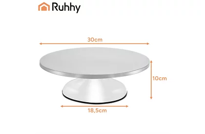 Otočný kovový stojan  - talíř na dorty 30 cm