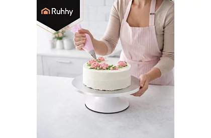 Otočný kovový stojan  - talíř na dorty 30 cm