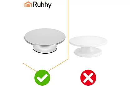 Otočný kovový stojan  - talíř na dorty 30 cm