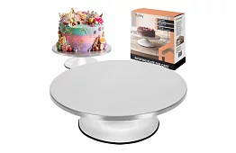 Otočný kovový stojan  - talíř na dorty 30 cm