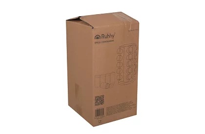 Otočný stojan na kořenky + Sada 20 dóz na koření