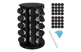 Otočný stojan na kořenky + Sada 20 dóz na koření