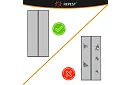 Magnetická sít do dveří 100 x 210 cm - černá moskytiéra na dveře