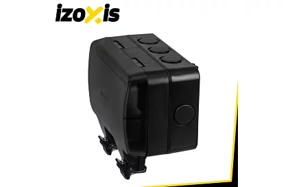 Vodotěsná venkovní dvojitá zásuvka s klapkou - IP66, 230V, 16A