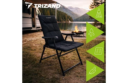 Skládací kempingové křeslo s područkami -  2 kusy