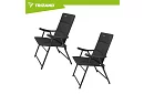 Skládací kempingové křeslo s područkami -  2 kusy